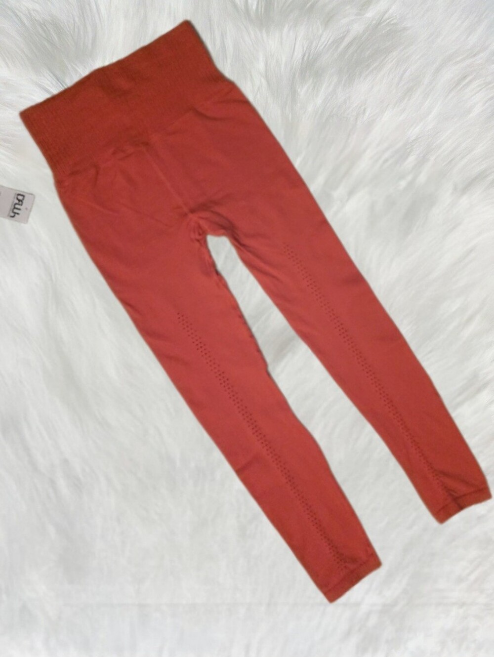 Free People Movement High Rise 7/8 Length Good Karma Leggings Red Earth - Picture 7 of 8
